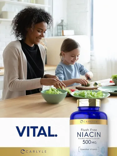 Vista 6 de Carlyle Niacina Flush Free 500mg 220 Cápsulas