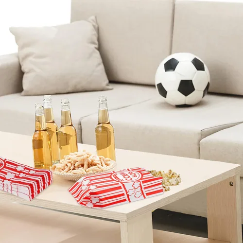 Vista 7 de 100 bolsas de papel para palomitas de maíz, bolsas de palomitas de maíz de 1 oz porciones individuales para fiestas de máquinas de palomitas