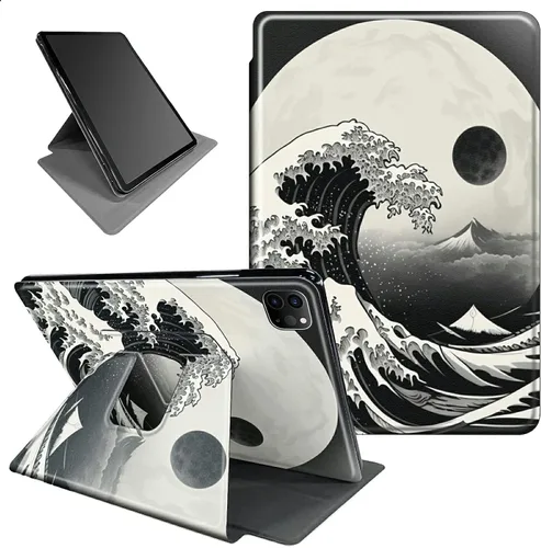 Vista 53 de Funda para iPad mini 6 para iPad mini 6ª generación 8.3 pulgadas 2021 360 grados giratorio soporte ligero protector inteligente cubierta