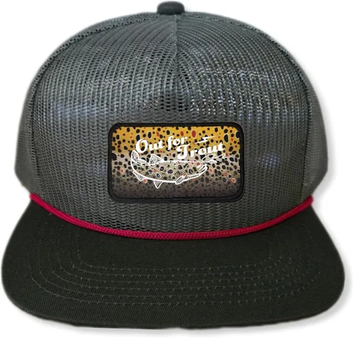 Vista 54 de ThatsRad Out for Trout Corduroy Snapback Sombrero Gorra Pesca con Mosca Pescador