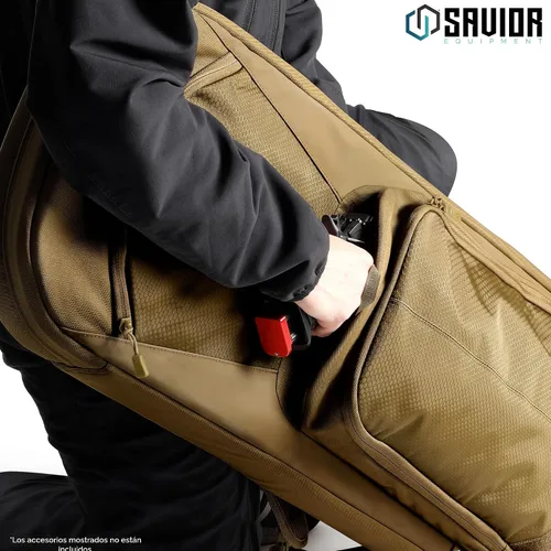 Vista 4 de Savior Equipment Specialist Series 30" 34" 38" Covert Tactical Gun Bag Backpack Soft Case with Compartment, Low Profile Bug Out Truck Bag
