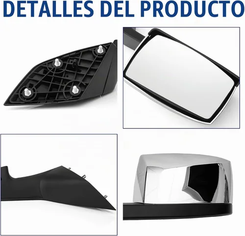 Vista 6 de Conjunto de retrovisor de capó High Soar para Volvo VNL (2004-2014), espejo de cofre de camión con brazo de repuesto para Volvo VNL lado izquierdo