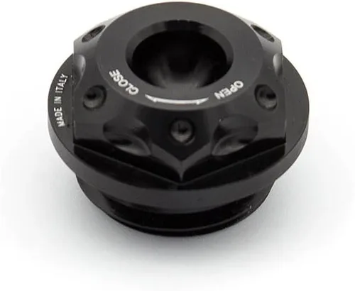 Vista 2 de PROCNC Tapa de depósito de combustible de motocicleta de aluminio para Yamaha FZ6 FZ6R FZ1 YZFR6 YZFR6S YZFR1 FYZF R3 YZF600R YZF750 (negro)