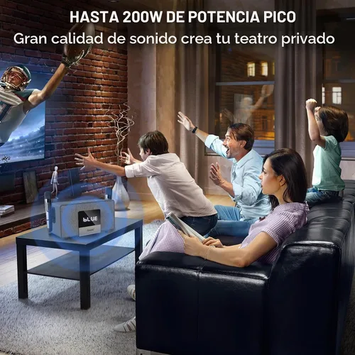 Vista 6 de Máquina de Karaoke RHM K222, Conexión a TV vía Óptica o Bluetooth, con Sonido Potente, Bajos Profundos, 2 Micrófonos Inalámbricos UHF y 5 Modos