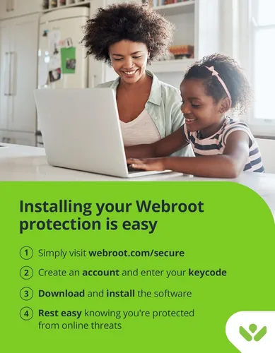 Vista 6 de Webroot Antivirus Software 2026 3 Device 1 Year PC/Mac with Keycard
