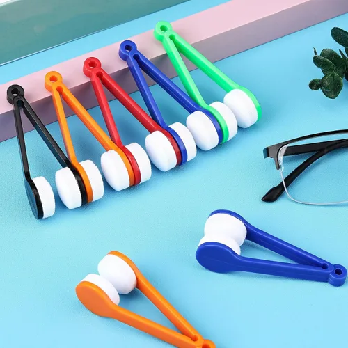 Vista 6 de 40 piezas mini cepillo limpiador de gafas, limpiador de gafas de microfibra Herramienta de limpieza suave Gafas Clip de limpieza para gafas