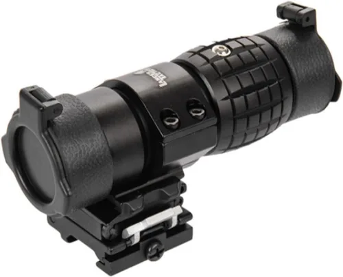 Vista 4 de Lancer Tactical Lupa de metal 3X Airsoft Alcance w/Monte - Negro