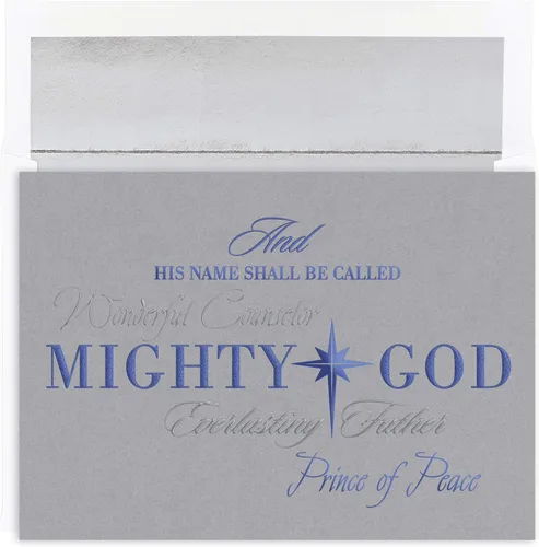 Vista 3 de Masterpiece Studios Holiday Collection 879600 - Tarjetas de Navidad religiosas en relieve en caja, 15 unidades con sobres forrados con papel