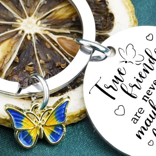 Vista 3 de Llavero de amistad para mujeres, mejores amigas, mejores amigas, regalos de cumpleaños para mujeres, regalo de larga distancia para mujer, amiga