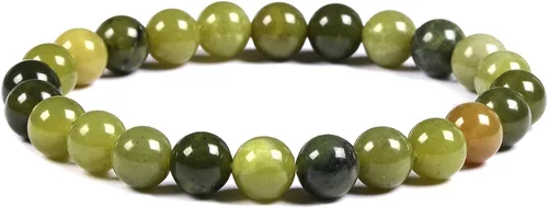 Vista 70 de Justinstones Gem - Pulsera elástica de cuentas redondas de piedras semipreciosas de 8 mm, unisex, de 17.78 cm Turmalina negra de grado A