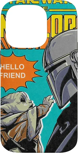 Vista 17 de Funda para iPhone 14 Pro Max Star Wars The Mandalorian Mando y el Niño