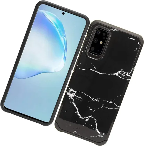 Vista 5 de Para Samsung Galaxy S20 6.2" (SM-G980) - Funda para teléfono con imagen a prueba de golpes - AD1 mármol negro