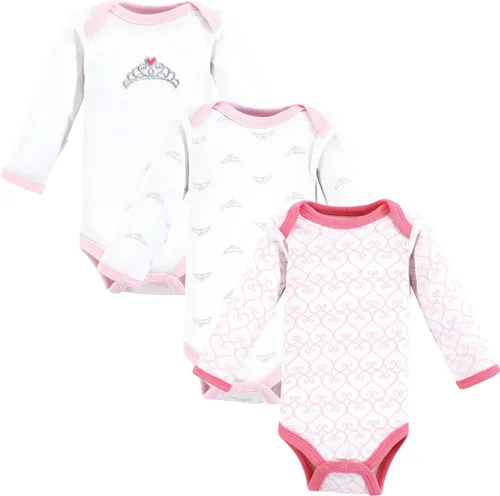 Vista 6 de Little Treasure Luvable Friends - Body de manga larga prematuro (3 unidades)