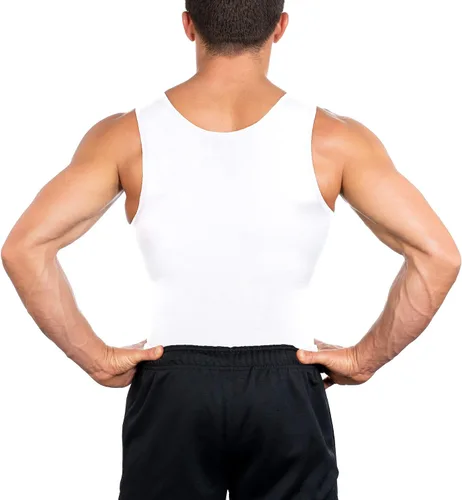 Vista 4 de Esteem Apparel Camisa de compresión para hombre, para adelgazar el cuerpo