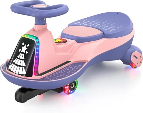 Vista 10 de ANPABO - Coche eléctrico de 6 V 7 AH para niños, 2 plazas, motor de 75 W Azul