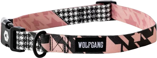 Vista 7 de Wolfgang - Collar de perro resistente y ajustable con hebilla de nailon de liberación rápida para caminar y entrenar, estampado BrookTrout, talla S