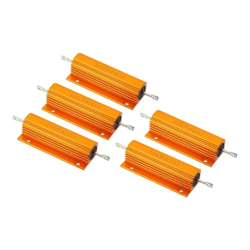 Vista 8 de PATIKIL Resistencia de carcasa de aluminio de 100 W 0.01 ohmios, paquete de 5 resistencias de carcasa de aluminio con carcasa de alambre enrollado