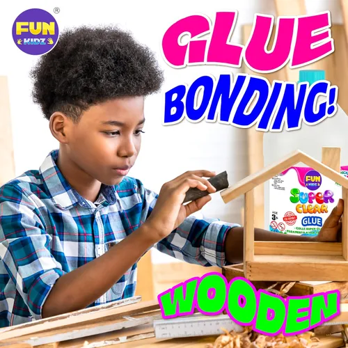 Vista 6 de FunKidz - Pegamento súper transparente de 1 galón, para todos los propósitos, proyectos de escuela, hogar, pegamento líquido, ideal para hacer limo