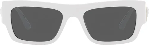 Vista 3 de Versace Gafas de sol para hombre marco blanco lentes gris oscuro 2087in