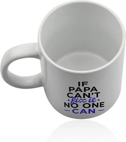 Vista 4 de Papa blanco taza de cerámica para café o té 11 onzas regalo taza.