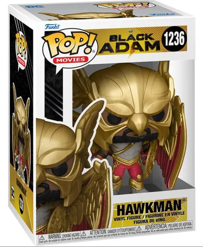 Vista 2 de POP DC Heroes: Black Adam - Figura de vinilo Hawkman Funko (paquete con funda protectora de caja compatible), multicolor, 3.75 pulgadas