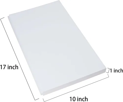 Vista 2 de Paneles de aislamiento de espuma para aire acondicionado de ventana, kit de panel aislante lateral de CA, paquete de 2, blanco, 17 pulgadas de alto
