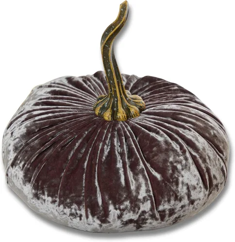 Vista 16 de Your Heart's Content Calabaza de terciopelo de 9 pulgadas, decoración de otoño hecha a mano, centro de mesa de boda de otoño, decoración rústica