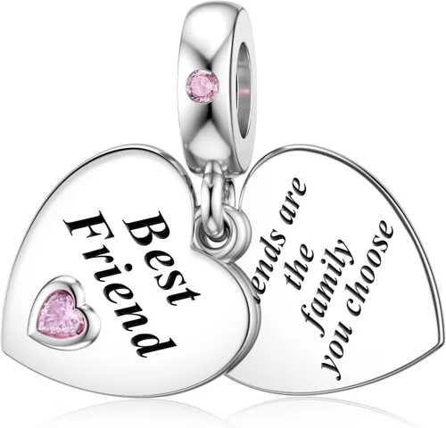 Vista 12 de Abalorios Dalaran de plata de ley 925 para madre, hija y hermana, colgante de cuentas para collar o pulsera de amuletos