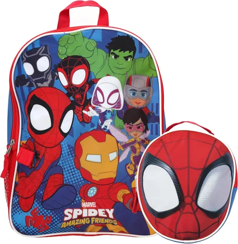 Vista 12 de Fast Forward Bluey - Mochila infantil de 15 pulgadas con juego de lonchera Almuerzo redondo Bluey Blue