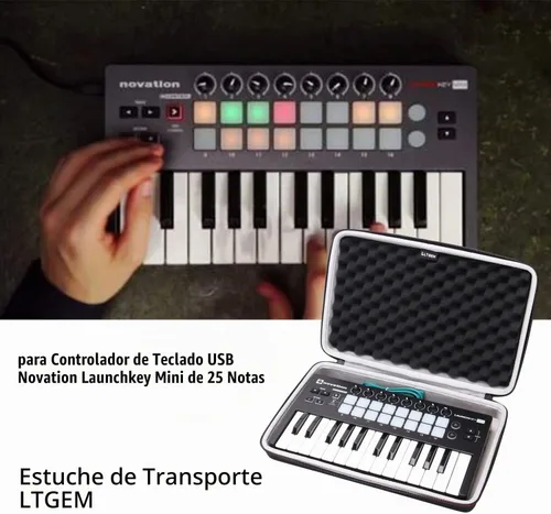 Vista 7 de Funda para controlador de teclado para teclado Novation Launchkey Mini 25