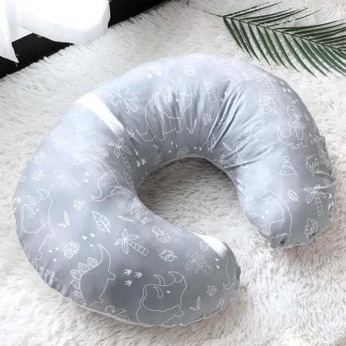 Vista 6 de DILIMI Funda de almohada de lactancia, fundas de lactancia suaves y elásticas para almohadas de lactancia, 1 paquete de funda reversible extraíble
