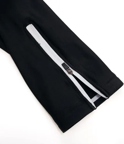 Vista 27 de Conjunto de ropa de ciclismo para hombre, manga larga, jersey de ciclismo con cremallera, bolsillo, traje de bicicleta, pantalones con babero de gel
