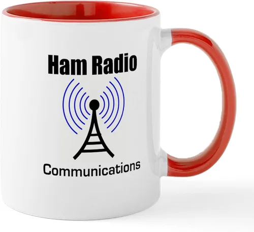 Vista 20 de CafePress Eat Sleep - Taza de café de cerámica con radio, 11 oz (11.0 fl oz)