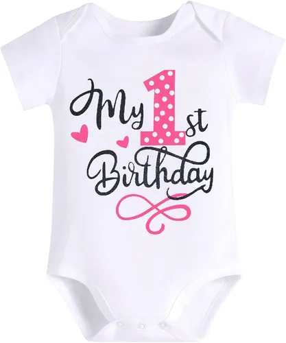Vista 4 de Conjunto de falda de princesa con diseño de lunares para bebé para el primer cumpleaños de niñas