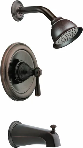 Vista 5 de Moen T2113BN Kingsley Posi-Temp Kit de molduras para bañera y ducha requiere válvula, níquel cepillado cepillado níquel