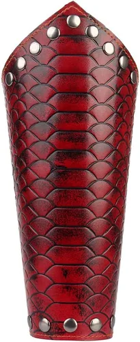 Vista 2 de COOLLA Knight - Pulsera de cuero genuino con brazalete ancho