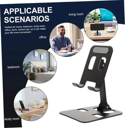 Vista 7 de Soporte de teléfono plegable para escritorio Soporte ajustable Multi-ángulo Rack