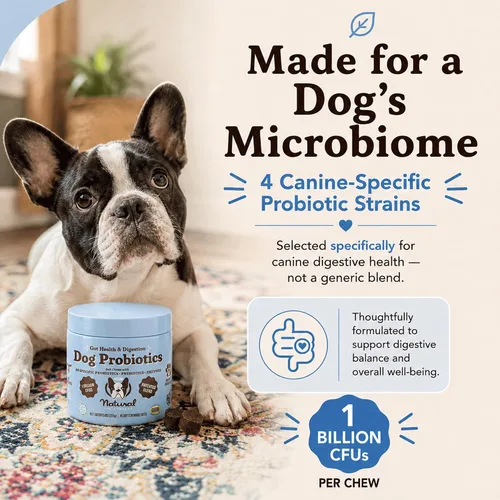 Vista 2 de Natural Dog Company - Masticables probióticos para perros, 45 unidades, suministro para 6 semanas