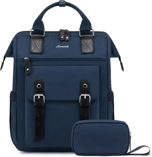 Vista 34 de LOVEVOOK - Mochila para laptop, para viaje de trabajo, bolso de enfermera, profesor, médico, viajero, para computadora de negocios, mochila
