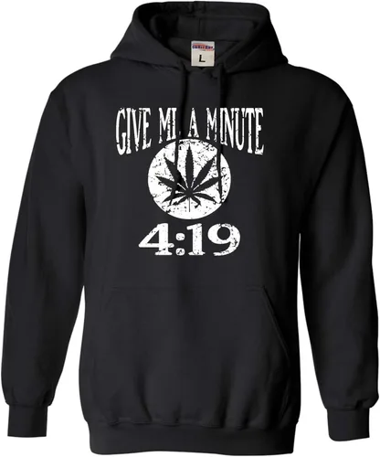 Vista 3 de Go All Out Give Me A Minute 419 420 - Sudadera divertida con capucha para hombre y mujer