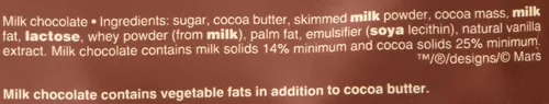 Vista 2 de Galaxy Smooth Chocolate con leche 1.48 oz (paquete de 4)