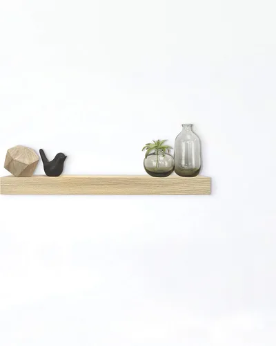 Vista 19 de MCS Estantes flotantes de grano de madera natural, 12 x 4 pulgadas, juego de 2, 12 x 4 pulgadas