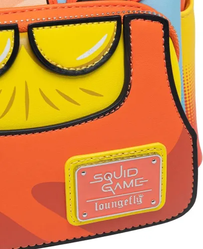 Vista 5 de Loungefly Netflix Squid Game Light Up Singing Young Hee Cosplay Mini Mochila, Varios colores, Sqbk0002