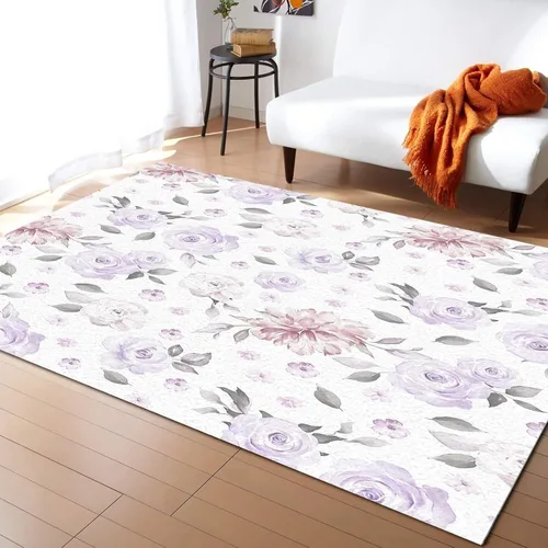 Vista 11 de Alfombra bohemia de arco iris nórdico, alfombra grande con estampado geométrico, alfombra antideslizante para niños con alfombra antideslizante