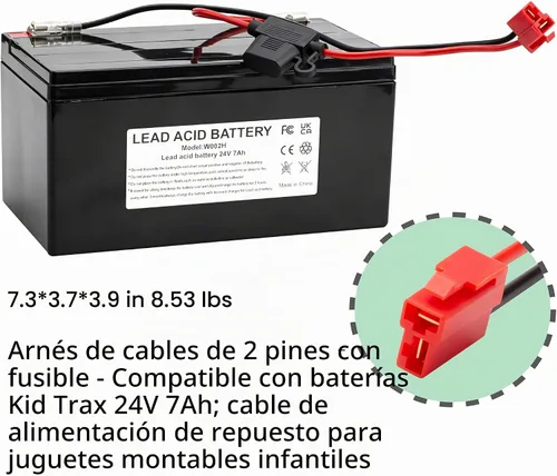 Vista 2 de Batería de 24V 7AH para 24 voltios paseo en coches juguetes