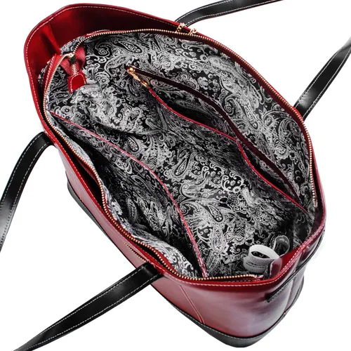 Vista 5 de McKlein Serafina - Bolso de piel para mujer con bolsillo para tablet