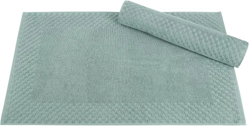 Vista 8 de Classic Turkish Towels CTT - Juego de 2 alfombras de baño 100% algodón, antideslizantes, cómodas y altamente absorbentes, lavables a máquina, 20 x