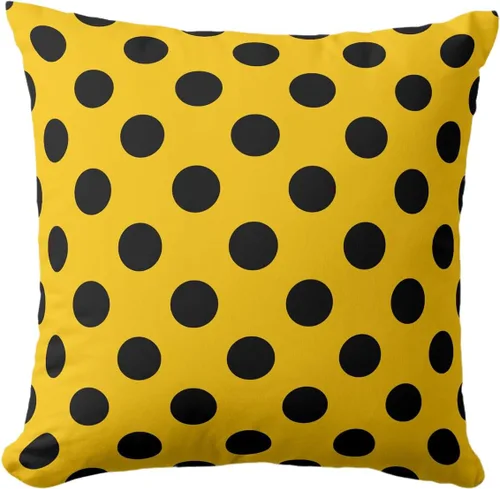 Vista 15 de Fundas de almohada de lunares negros sobre beige de 16 x 16 pulgadas, fundas de almohada decorativas rústicas y cuadradas para decoración del sofá