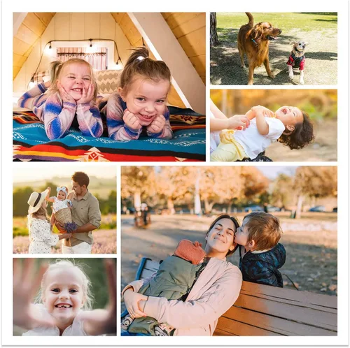 Vista 23 de CCWACPP Impresiones de lienzo de collage con foto personalizada, personalizadas, múltiples imágenes de foto en lienzo, póster personalizado, regalos