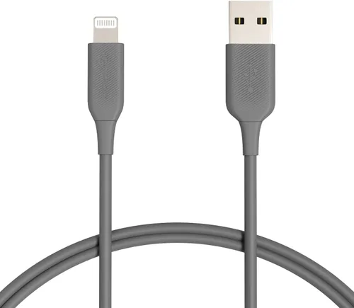 Vista 13 de Amazon Basics Paquete de 2 cables de carga USB-A a Lightning ABS, cargador certificado MFi para Apple iPhone 14, 13, 12, 11 X Xs Pro, Pro Max, Plus